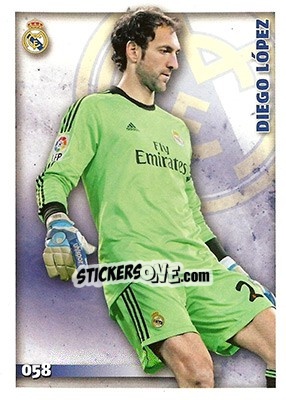 Cromo Diego López - Las Fichas Quiz De La Liga 2014-2015 n. 58a - Mundicromo