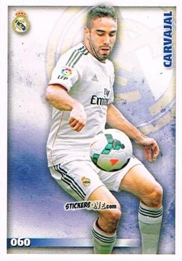 Figurina Carvajal - Las Fichas Quiz De La Liga 2014-2015 n. 60 - Mundicromo