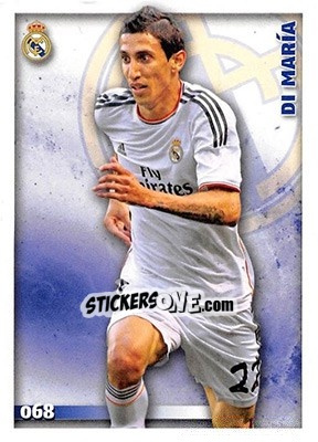Sticker Di María - Las Fichas Quiz De La Liga 2014-2015 n. 68a - Mundicromo