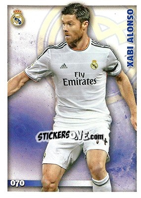 Sticker Xabi Alonso - Las Fichas Quiz De La Liga 2014-2015 n. 70a - Mundicromo