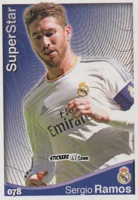 Sticker Sergio Ramos - Las Fichas Quiz De La Liga 2014-2015 n. 78 - Mundicromo
