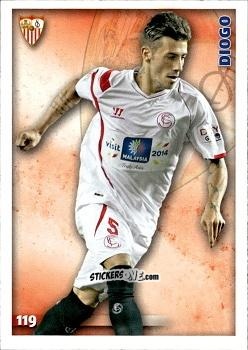 Figurina Diogo - Las Fichas Quiz De La Liga 2014-2015 n. 119 - Mundicromo
