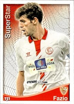 Sticker Fazio - Las Fichas Quiz De La Liga 2014-2015 n. 131a - Mundicromo
