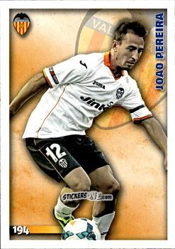Sticker Joao Pereira - Las Fichas Quiz De La Liga 2014-2015 n. 194 - Mundicromo
