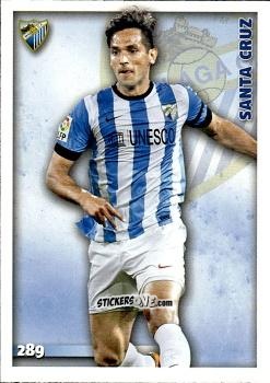 Sticker Roque Santa Cruz - Las Fichas Quiz De La Liga 2014-2015 n. 289 - Mundicromo