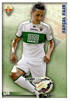 Figurina Fayçal Fajr - Las Fichas Quiz De La Liga 2014-2015 n. 416 - Mundicromo