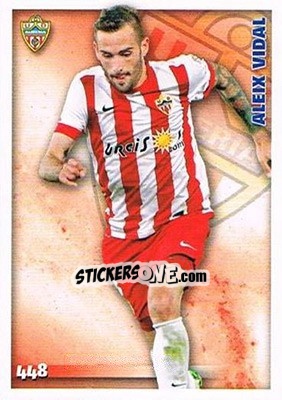 Sticker Aleix Vidal - Las Fichas Quiz De La Liga 2014-2015 n. 448a - Mundicromo