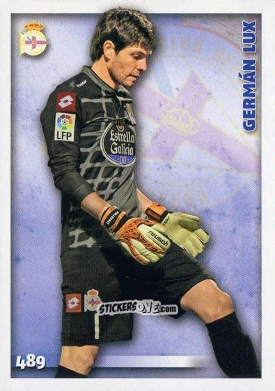 Sticker Germán Lux - Las Fichas Quiz De La Liga 2014-2015 n. 489 - Mundicromo