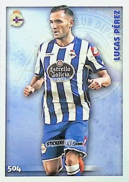 Sticker Lucas Pérez - Las Fichas Quiz De La Liga 2014-2015 n. 504 - Mundicromo