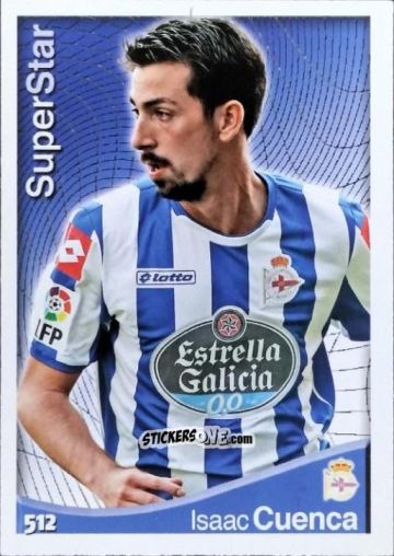 Sticker Isaac Cuenca - Las Fichas Quiz De La Liga 2014-2015 n. 512 - Mundicromo