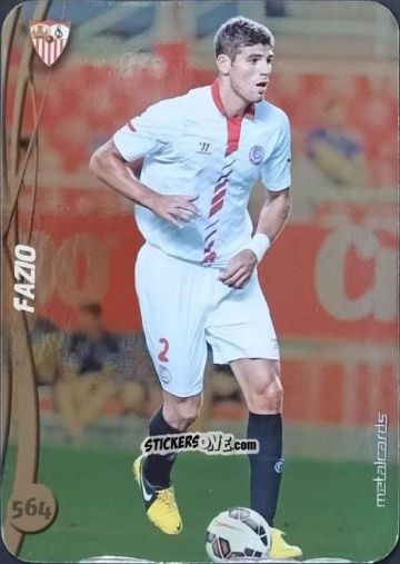 Cromo Fazio - Las Fichas Quiz De La Liga 2014-2015 n. 564a - Mundicromo