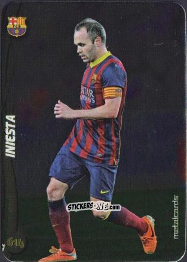 Figurina Iniesta - Las Fichas Quiz De La Liga 2014-2015 n. 614 - Mundicromo
