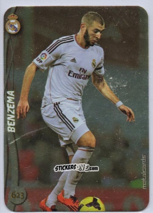Figurina Benzema - Las Fichas Quiz De La Liga 2014-2015 n. 623 - Mundicromo