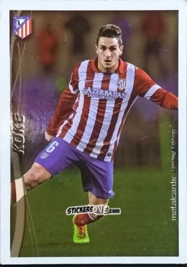 Figurina Koke - Las Fichas Quiz De La Liga 2014-2015 n. T6 - Mundicromo