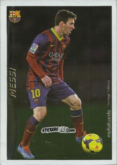 Cromo Messi - Las Fichas Quiz De La Liga 2014-2015 n. T10 - Mundicromo