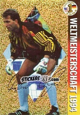 Sticker Andreas Köpke - Championcards / ran USA 1994 n. 1 - Panini