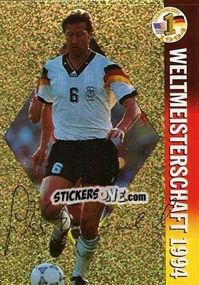 Sticker Guido Buchwald - Championcards / ran USA 1994 n. 4 - Panini