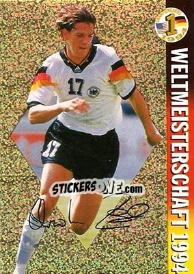 Sticker Christian Ziege - Championcards / ran USA 1994 n. 7 - Panini