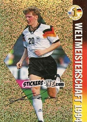 Sticker Stefan Effenberg - Championcards / ran USA 1994 n. 10 - Panini