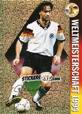 Sticker Maurizio Gaudino - Championcards / ran USA 1994 n. 16 - Panini