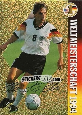Sticker Thomas Hässler - Championcards / ran USA 1994 n. 17 - Panini