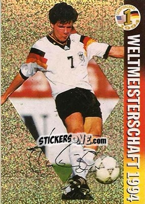 Sticker Andreas Möller - Championcards / ran USA 1994 n. 18 - Panini