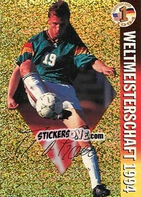 Sticker Andreas Thom - Championcards / ran USA 1994 n. 19 - Panini