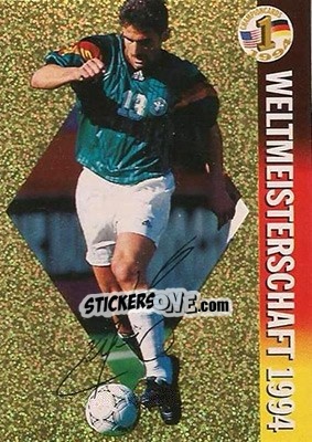 Sticker Stefan Kuntz - Championcards / ran USA 1994 n. 22 - Panini