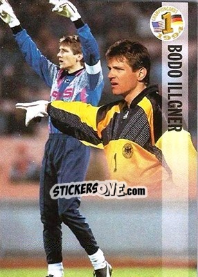 Sticker Bodo Illgner - Championcards / ran USA 1994 n. 26 - Panini