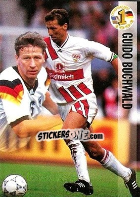 Sticker Guido Buchwald - Championcards / ran USA 1994 n. 28 - Panini