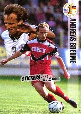 Sticker Andreas Brehme - Championcards / ran USA 1994 n. 30 - Panini