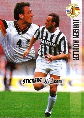 Sticker Jürgen Kohler - Championcards / ran USA 1994 - Panini