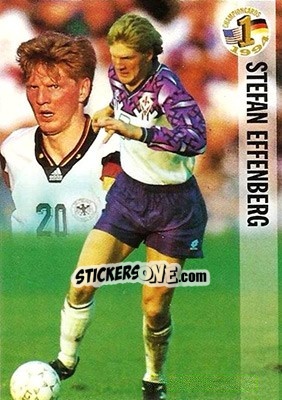 Sticker Stefan Effenberg - Championcards / ran USA 1994 - Panini