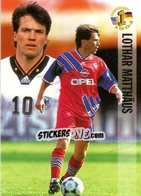 Sticker Lothar Matthäus - Championcards / ran USA 1994 n. 38 - Panini