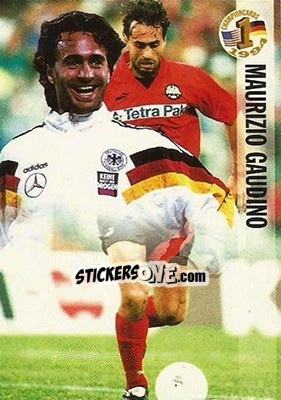 Sticker Maurizio Gaudino - Championcards / ran USA 1994 - Panini