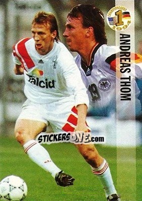 Sticker Andreas Thom - Championcards / ran USA 1994 n. 43 - Panini