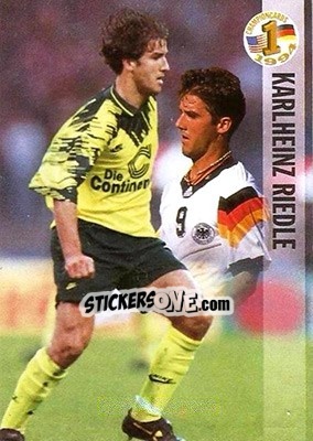 Sticker Karlheinz Riedle - Championcards / ran USA 1994 n. 48 - Panini