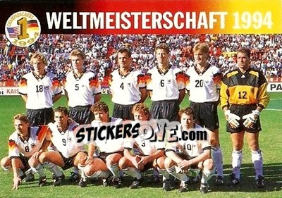 Sticker DFB Team card - Championcards / ran USA 1994 - Panini