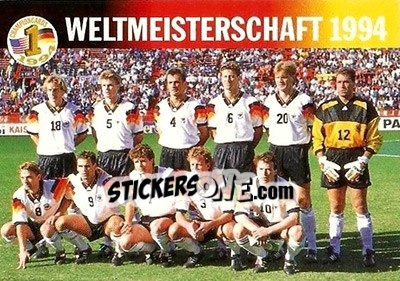 Sticker DFB Team card - Championcards / ran USA 1994 n. 49 - Panini