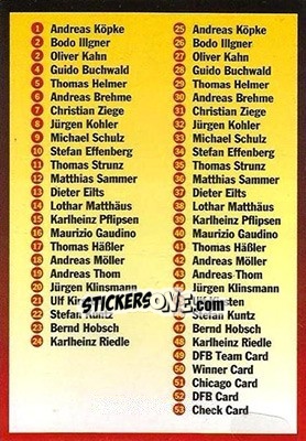 Sticker Checklist