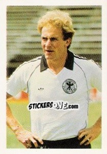Sticker Karl Rummenigge - Euro 1984 n. 17 - Disvenda