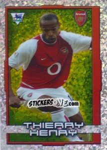 Sticker Thierry Henry (Star Striker) - Premier League Inglese 2003-2004 n. 6 - Merlin