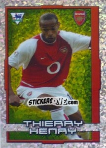 Cromo Thierry Henry (Star Striker) - Premier League Inglese 2003-2004 - Merlin