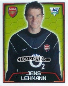 Sticker Jens Lehmann - Premier League Inglese 2003-2004 n. 7 - Merlin