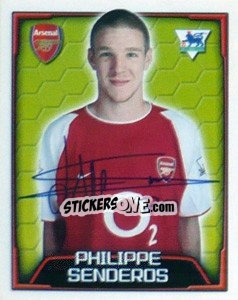Sticker Philippe Senderos - Premier League Inglese 2003-2004 n. 16 - Merlin