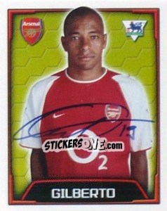 Sticker Gilberto - Premier League Inglese 2003-2004 n. 19 - Merlin