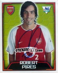 Sticker Robert Pires - Premier League Inglese 2003-2004 n. 23 - Merlin
