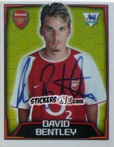 Sticker David Bentley - Premier League Inglese 2003-2004 - Merlin