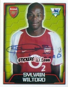 Sticker Sylvain Wiltord - Premier League Inglese 2003-2004 n. 30 - Merlin