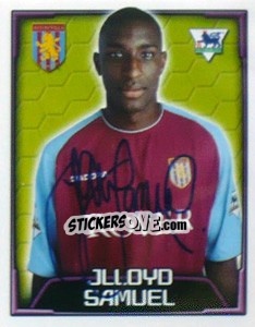 Sticker Jlloyd Samuel - Premier League Inglese 2003-2004 n. 38 - Merlin